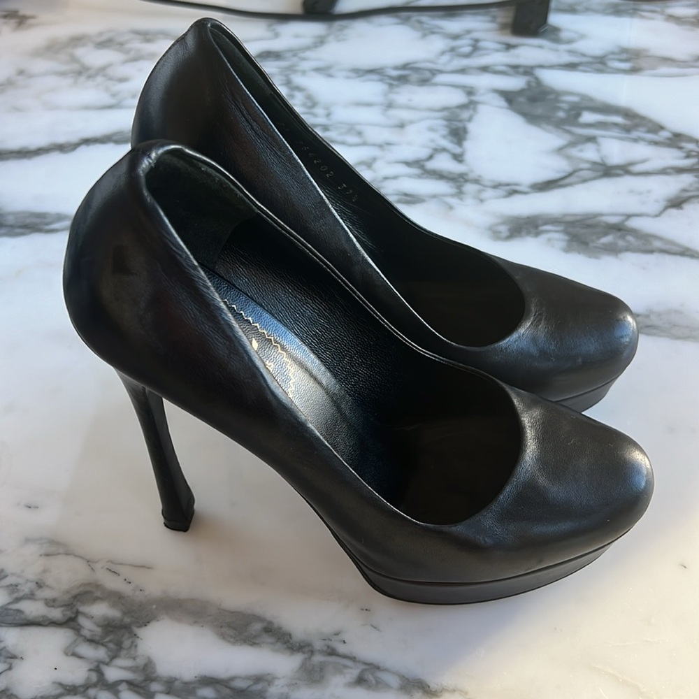 YSL Saint Laurent Tribute Platform Heels